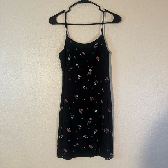 VTG 90’s Y2K Jacob Floral Black Dress size 3 - Picture 1 of 5